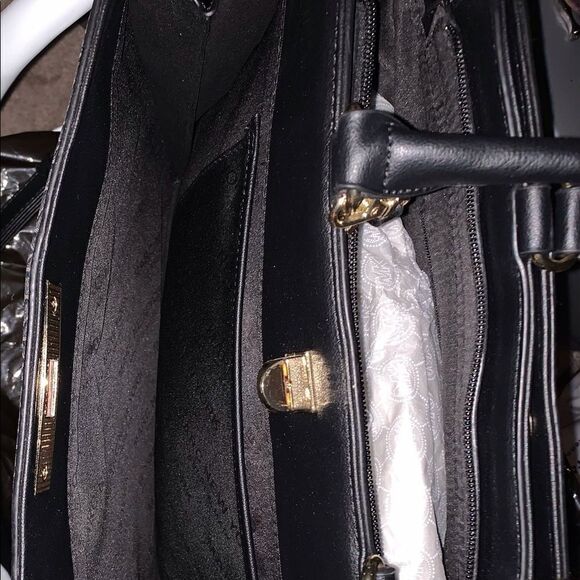 Marc NY Black with Pink and Red Flowers Bag - Picture 5 of 6